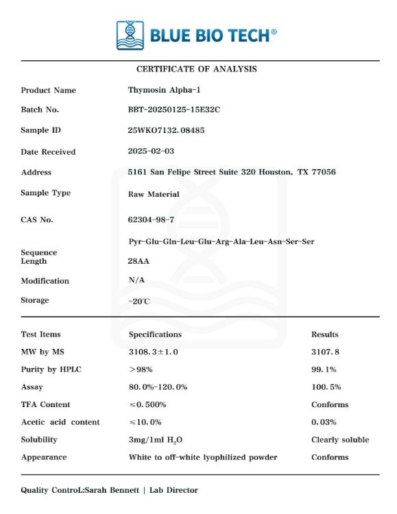 Picture of Thymosin Alpha-1-10mg
